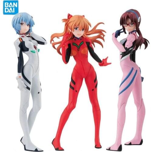 Bandai EVANGELION HG Gashapon Figures Series 02 EVA 02 Ayanami Rei Asuka Langley Soryu Anime Figurine Action Figures Kids Toys