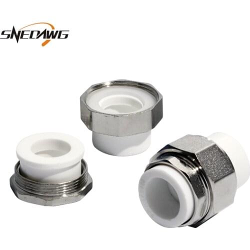 PPR Water Pipe Fitting 20/25/32/40/50/63mm Water Pipe Valve Joint 1/2'' 3/4'' 1'' Plastic Water Supply Pipe Joint Fitting