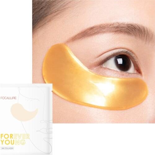 FOCALLURE Eye Patches Mask Sleep Moisturizer Skincare Forever Young Anti Wrinkle Dark Circles Remover Vitamin E Eye Care Masks