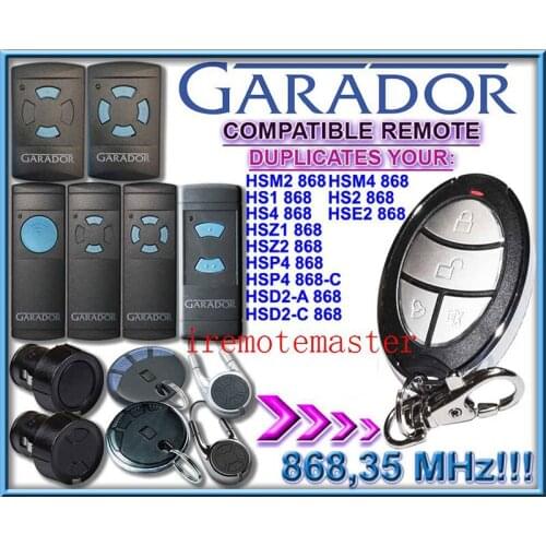 GARADOR hsm2 868, hsm4 868 remote duplicator beautiful