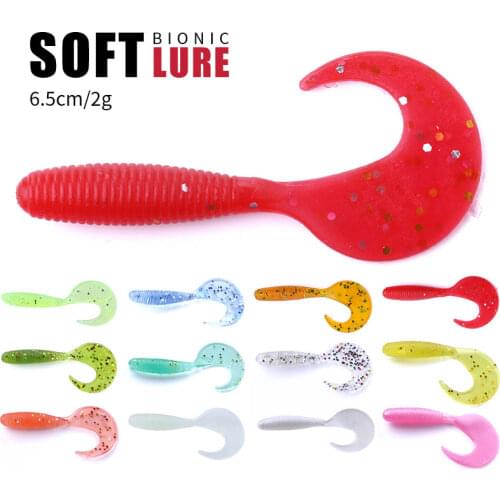 Hengjia 10pcs isca Artificial soft fishing lure T fish Worm shad lure Swim bait blackfish culter Striped bass fishing tackle