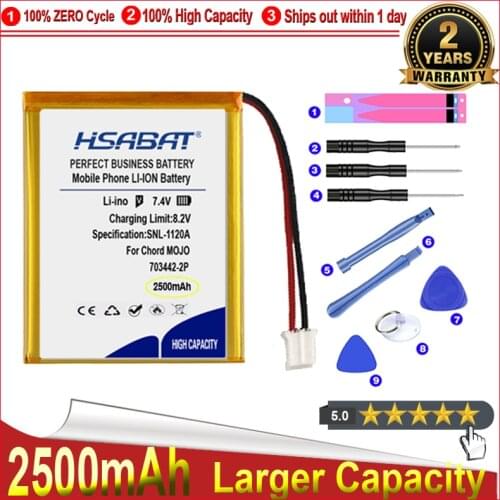 HSABAT 0 Cycle 1800mAh Battery for Chord MOJO Accumulator AKKU High Quality Replacement Accumulator