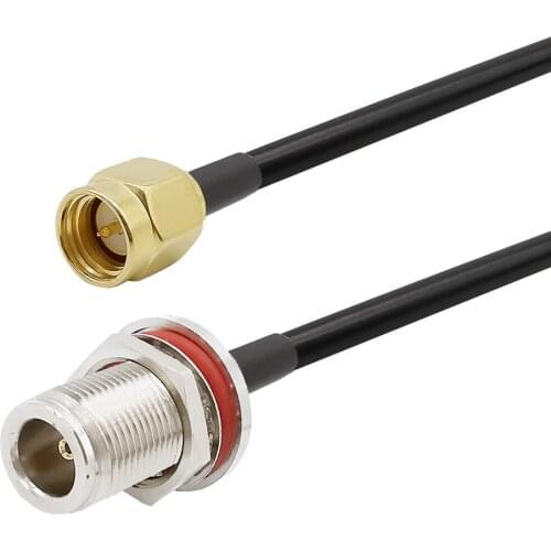 SMA Male to N Female RG58 Cable For Wireless Mini PCI Express PCIE Network Card USB WiFi Adapter WiFi Router Booster IP Camera