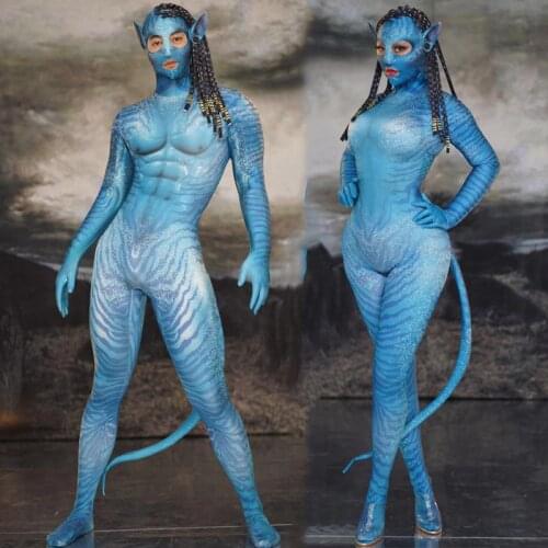 3D Jumpsuit Mask Man Female Cosplay Costumes Halloween Party Role Performance Stage Costume Bar Party Show Dance Tights DT1609