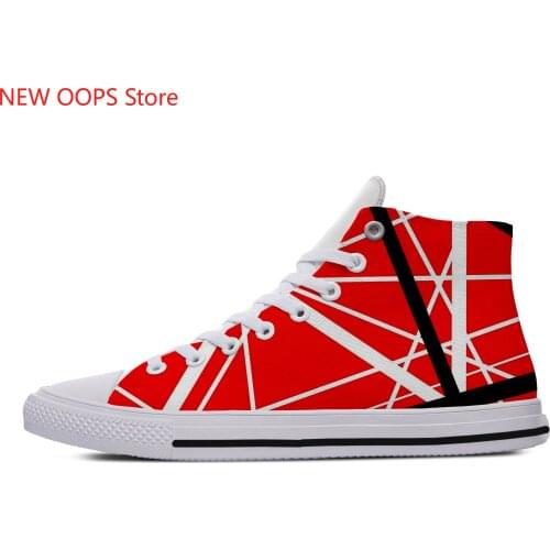 Van EVH 5150 STRIPES Halen Harajuku Lightweight High Top Canvas Shoes Men Women Casual Breathable Sneakers