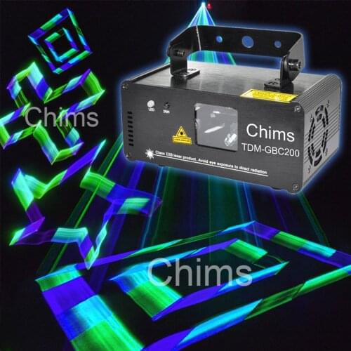 DMX Control 3D Effect Laser Scanner GBC Green Blue Cyan Channel Powerful Colorful Stage Lighting Projector Party Light Beam