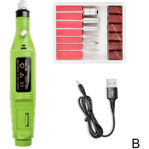 Nail Drill Machine Electric Manicure Machine Handle Pen Portable Nail Rechargeable For Manicure Drill Nail Gel Apparatus E2J5