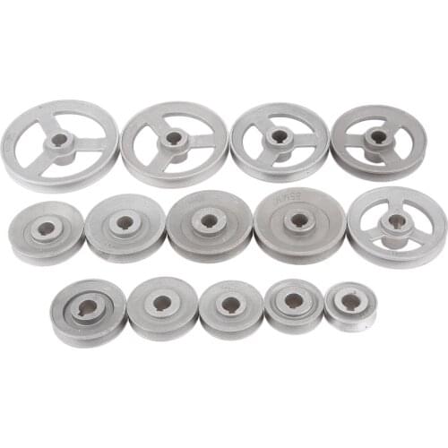 Multi Size 45mm-120mm Aluminum Industrial Sewing Machine Timming Transfer Wheel Pulley Belt Motor Clutch Slow Speed Reducing