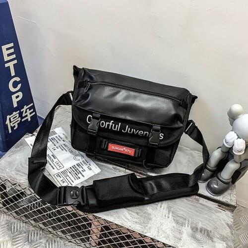 Tide Cool Couple Street Riding Bag Light Simple Women General Oblique Bag Fashion Campus Students Single Shoulder Bag