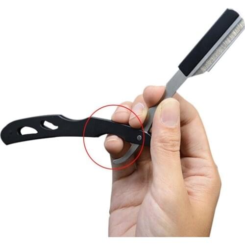 Barber Edge Razor Stainless Steel Manual Straight Razor Folding Shaving Knife New