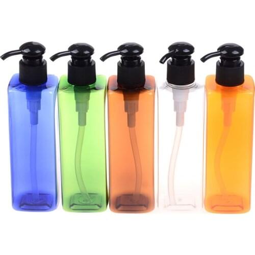 250ml Plastic Pump Spray Bottles Essential Oil Perfume Soap Shampoo Lotion Foam Cosmetic Dispenser Refillable Bottle