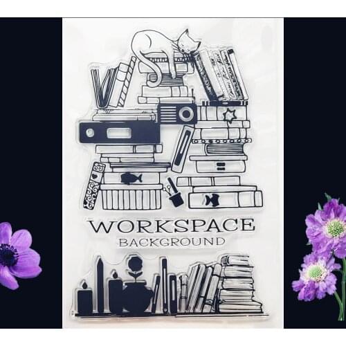 11x16CM Cat shelf Transparent Seal Clear Stamps Silicone Seal Roller Stamps DIY wedding Scrapbook Album Card Christmas