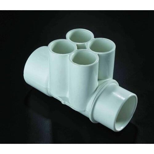 Different size of Kit Manifold Water massage bathtub and hot tub water distributor Part 2" Spig x (4) 3/4" Slip Ports -11930