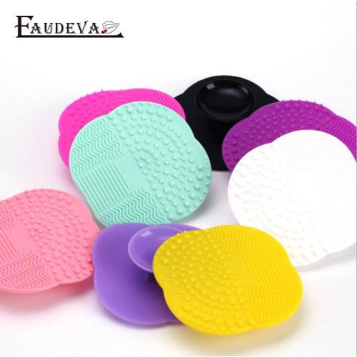 Silicone Makeup Brush Cleaner Washing Make UpBrush Scrubber Board Pad Tool MakeUp Brushes Cosmetic Foundation Cleaning Tool