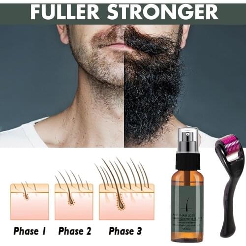 40g Ginseng + Ginger Beard Growth Stimulating Oil for Facial Hair GrowWild Growth Hair Spray for Hair Loss Treatments MH88