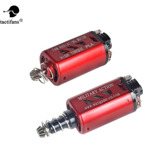 Tactical AEG Fan Radiating High Torque Motor CNC Long Short Plug-in Axis D Pinion Gear Gearbox M4 Airsoft Hunting Accessories
