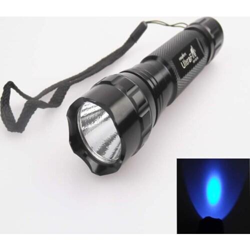 U-F 501B 3W 2-Core 365nm UV LED Flashlight (1x18650)