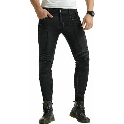 Free shipping Loong biker summer mesh breathable motorcycle trousers super slim cycling protective jeans high quality soft pants