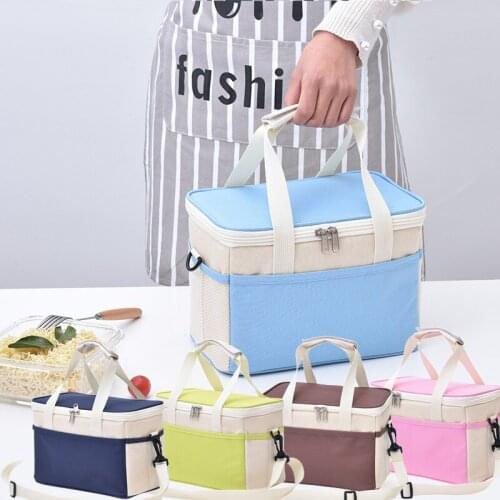 10L Insulated Cooler Bags Folding Fresh Keeping Waterproof Ice Pack Box Lunch Handbag Bag Camping Picnic Pouch Thermal Bags