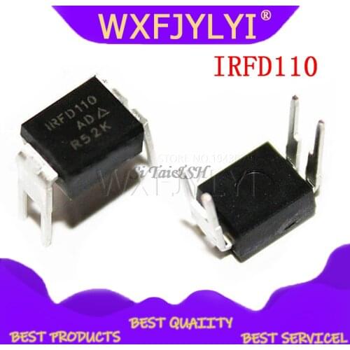 10pcs/lot IRFD110 DIP-4 field effect favorable line 100%good