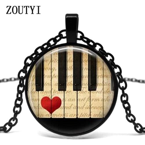 2018/ piano heart pendant necklace necklace, piano accessories music teacher gifts, music gifts, piano gifts