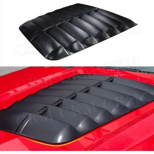 ABS Carbon Look Material Front Engine Hood Cover louver Car Deco0ration For Ford Mustang GT500 2015-2017/2018-2020