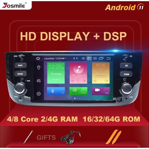 4G 64GB Autoradio 1 Din Android 10 Car DVD Multimedia Player For Fiat/Linea/Punto evo 2012-2015 GPS Navigation Stereo IPS DSP