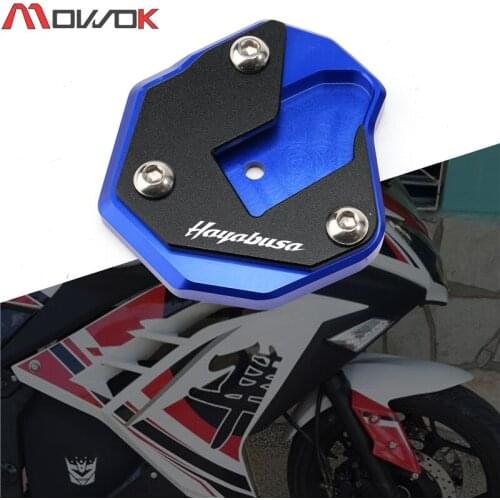 For SUZUKI HAYABUSA GSX1300R GSX 1300R 2008-2020 Motorcycle CNC Kickstand Side Stand Vergroter Plaat Extension Pad