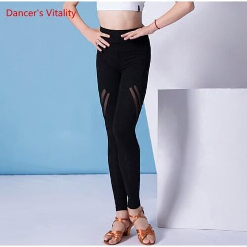 Latin Dance Female Child Elegant Long Pants Practice Clothes Girl Ballroom Dancing Profession Performance Trousers