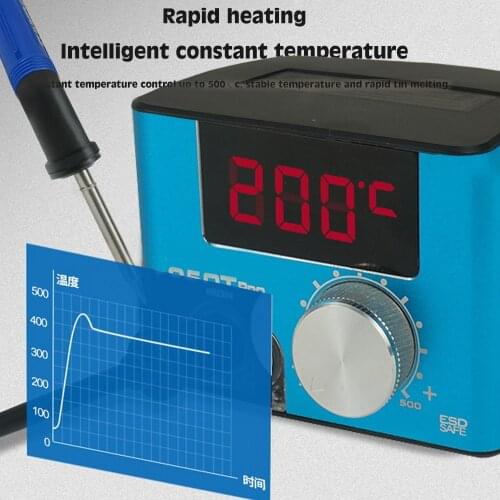LED Screen Constant Temperature Electric Soldering Iron Welding Digital Display Soldering Station Fast Heating and Melting Tin