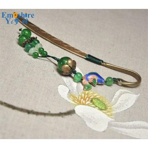 Hot on Sale Vintage Stationery School Graduation Gift for Girls Boys Students Gift Bookmark Ancient Chinese Tassel Bookmark M179