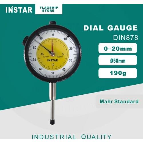 INSTAR Dial Indicator 0-20mm 0-30mm Dial Gauge Mahr Standard Industrial Quality 0.01mm