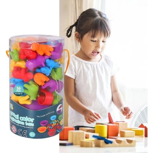 Intelligent Kid Animal Cognition Puzzle Imagination Brain Rainbow Matching Game Animal Cognition Color Sort Fine