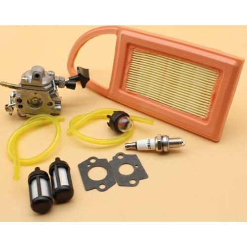 Carburetor Carb Air Filter Fuel Hose Primer Bulb Tune Up Kit For STIHL BR550 BR600 BR500 Backpack Blower Zama C1Q-S183