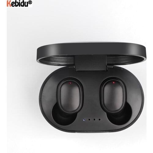Kebidu Sport A6S Bluetooth Headsets Wireless Earbuds 5.0 TWS Earphone Noise Cancelling with Mic for iPhone Xiaomi Huawei