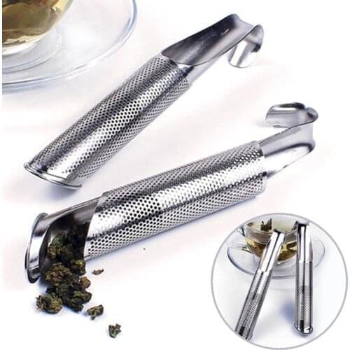 Kitchen Accessories new Tea Strainer Amazing Stainless Steel Infuser Pipe Design Touch Feel Holder Tool Tea Spoon Infuser Filter