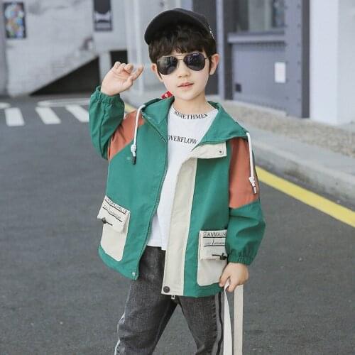 Vintage Spring Autumn Boy Coat Jackets Overcoat Top Kids Teenage Gift Children Clothes Gift Formal School High Quality