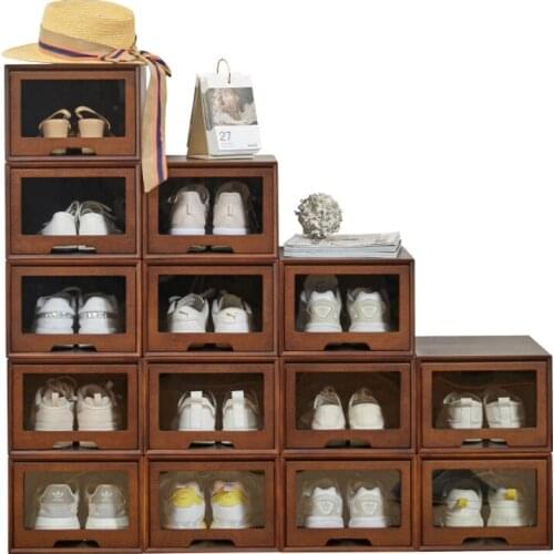 Storage Organizer Wooden Storage Container Storage Drawers Solid Wood Shoe Box Storage Shoe Box Storage Drawer Type Acrylic