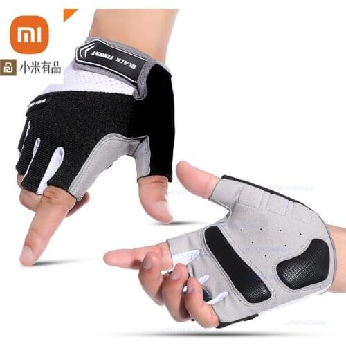 Xiaomi Half-finger Gloves Palm Pad Thickened Cycling Gloves Shock Absorption Breathable Sweat-absorbent Outdoor Riding Gloves