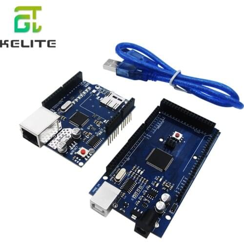 UNO Ethernet W5100 network expansion board SD card Shield with Mega 2560 R3 Mega2560 REV3