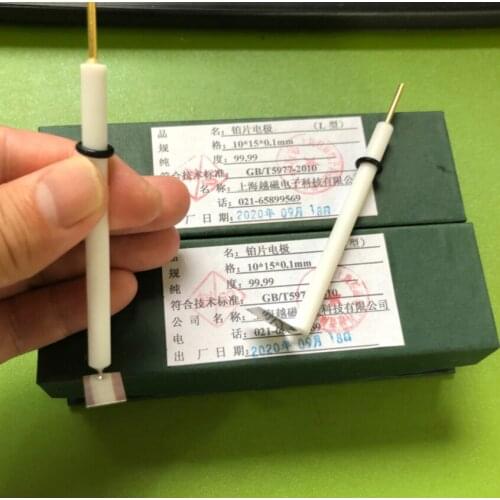 L-type platinum electrode 20 * 20 * 0.1mm transverse platinum electrode 10 * 10 15 * 15 counter electrode