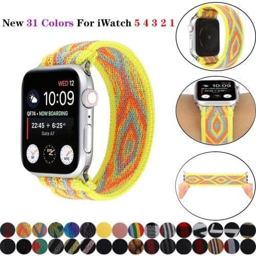 Scrunchie Strap for Apple Watchband SE 6 5 4 40mm 44mm Elastic Fabric Bracelet for iwatch Series Band 3 2 1 38mm 42mm Wristband