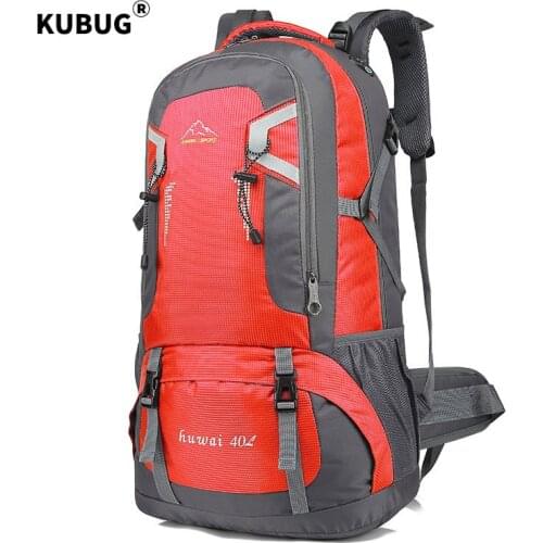 KUBUG 60L 40L Large Outdoor Travel Backpack Men Women Waterproof Sports Backpack Student Bag Camping Riding Hiking Bag