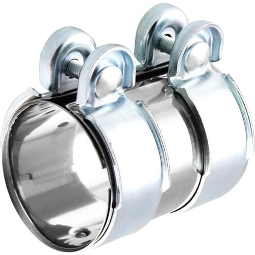 2.5" Exhaust Tube Pipe Connector Joiner Sleeve Clamp Connector 65mm V Band Clamp