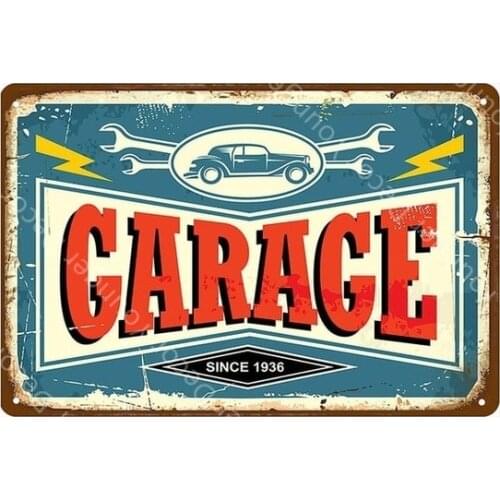 Gramps Garage Tin Signs Car Repair Tyres Metal Poster Wall Art Decor Vintage Decorative Plate My Garage My Rules Plaque YI-087