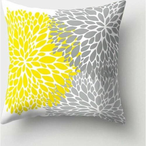 HGLEGYW Cover Yellow Pillow Waist Throw Linen Home Pillow Case Cover Cushion Cotton Case
