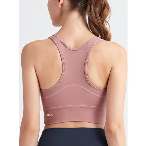 Sexy Sports Shirt Women Sleeveless Gym Workout Breathable Anti-sweat Running Yoga Shirt Dry Fit Top -40