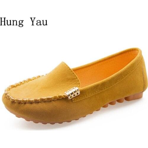 Women Flat Casual Shoes 2019 Spring Fashion Outdoor Breathable Couple Shoes Woman Platform Slip On Comfortable Plus Size 35-42