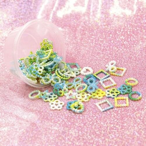 10g Mixed Moon Star Resin Filling ABS Pearl Bowknot Heart Flat Resin Cabochon Vibrating Screen Pendant Mold DIY Filling Jewelry