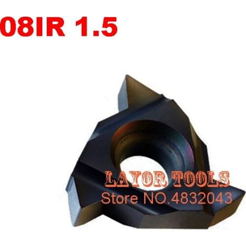 10pcs 08 IR 1.5ISO ,Indexable Tungsten Carbide Threading Lathe Inserts for Threaded Lathe Holder,suit SNR0008K08 OR SNR0007K08